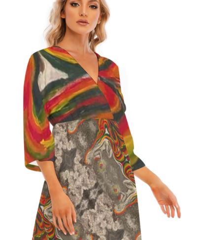 Under Grandmothers Moon Gypsie Cross Over Gown | Effortless Boho Elegance