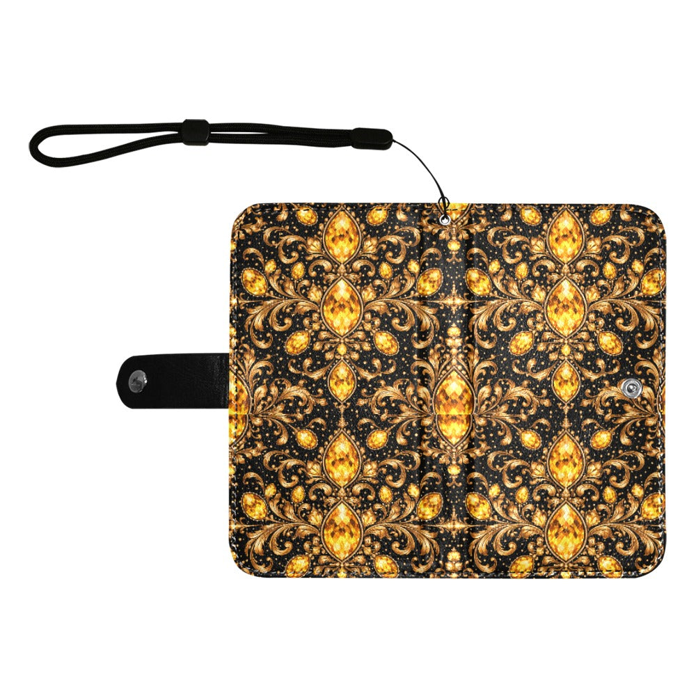 PGP Holiday Confidence Flip Leather Mobile Purse — Large