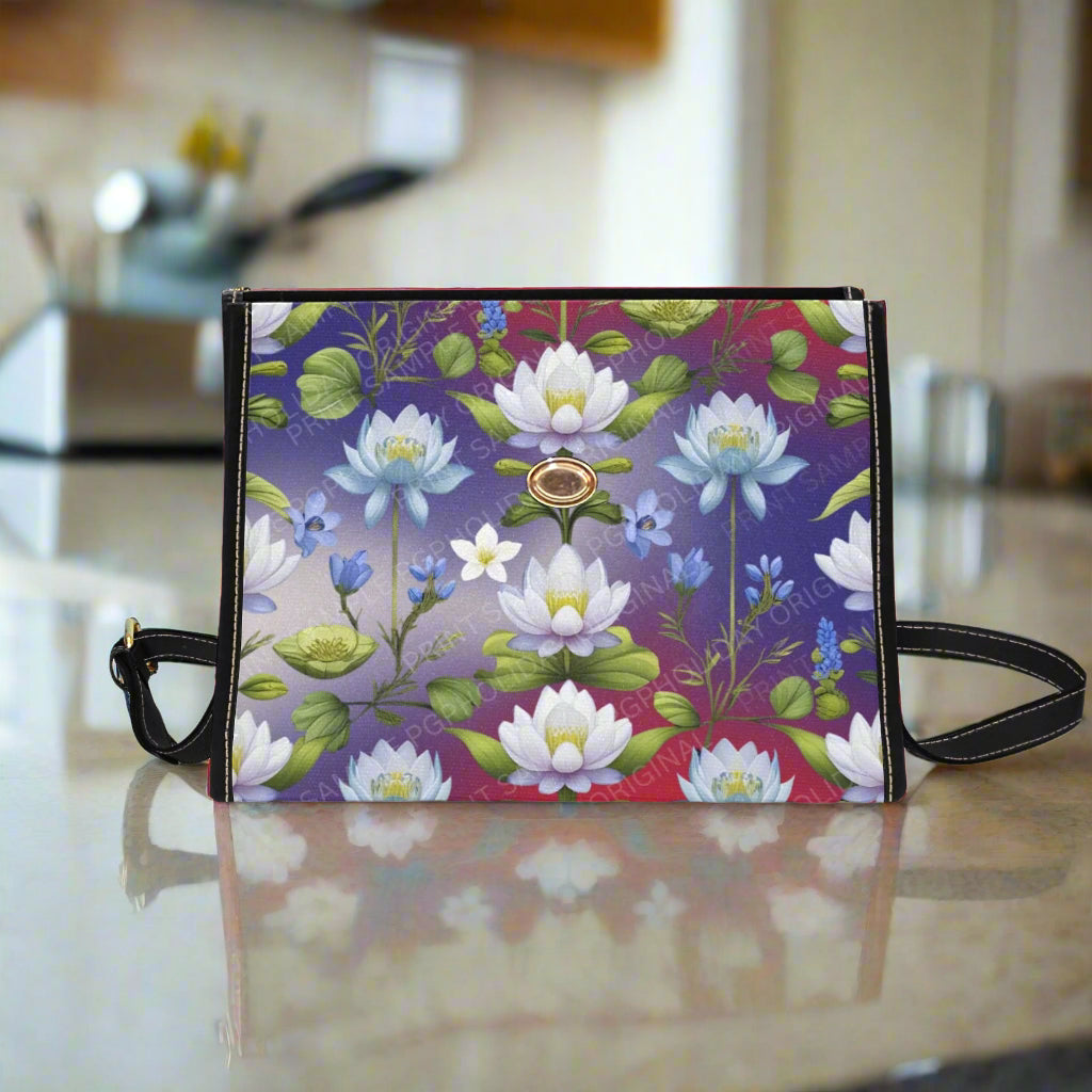 PGP Holiday | High-Grade Waterproof Tarpaulin Shoulder Bag "Flora Majestic" - Elegant Protection Meets Everyday Utility