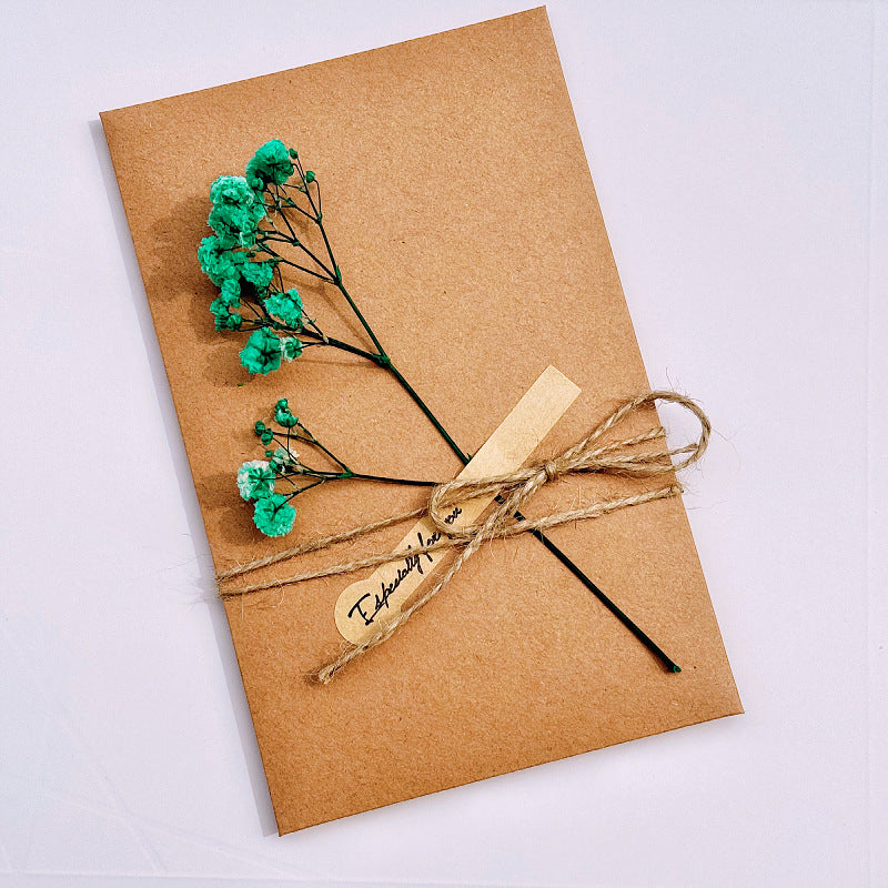PGP Holiday | Quality Thoughts — Artisan Starry Sky Dried Flower “Especially For You” Thank You Cards