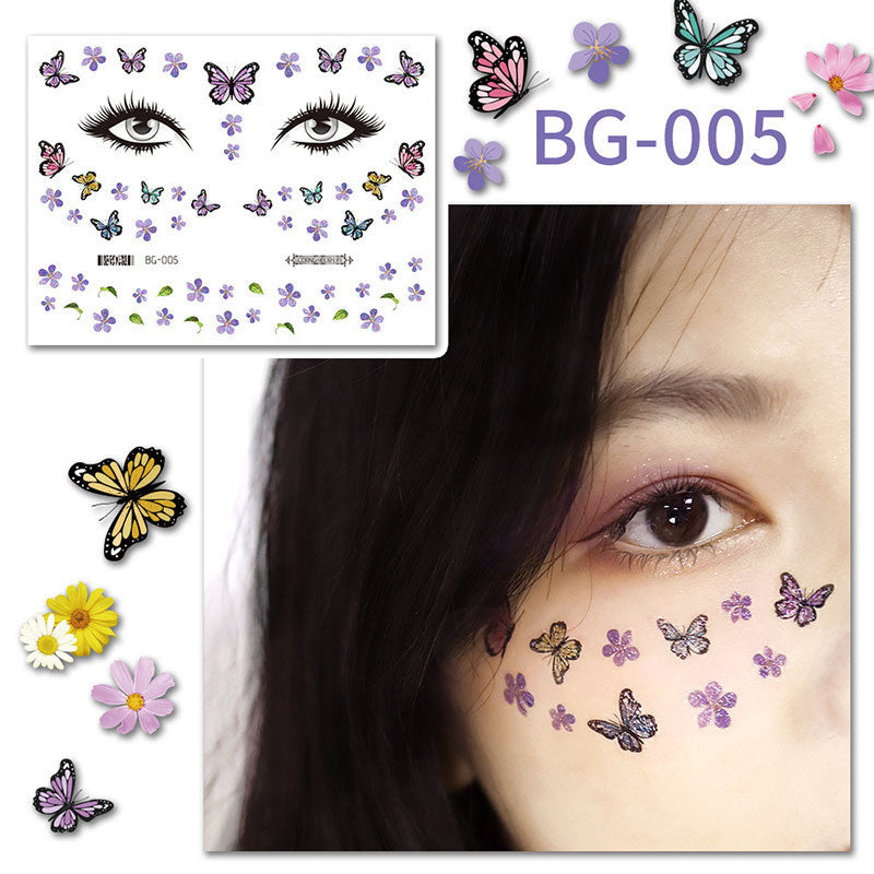 Fairycore Professional Quality Makeup Accents Butterfly Wing Tattoo Stickers And Accessories