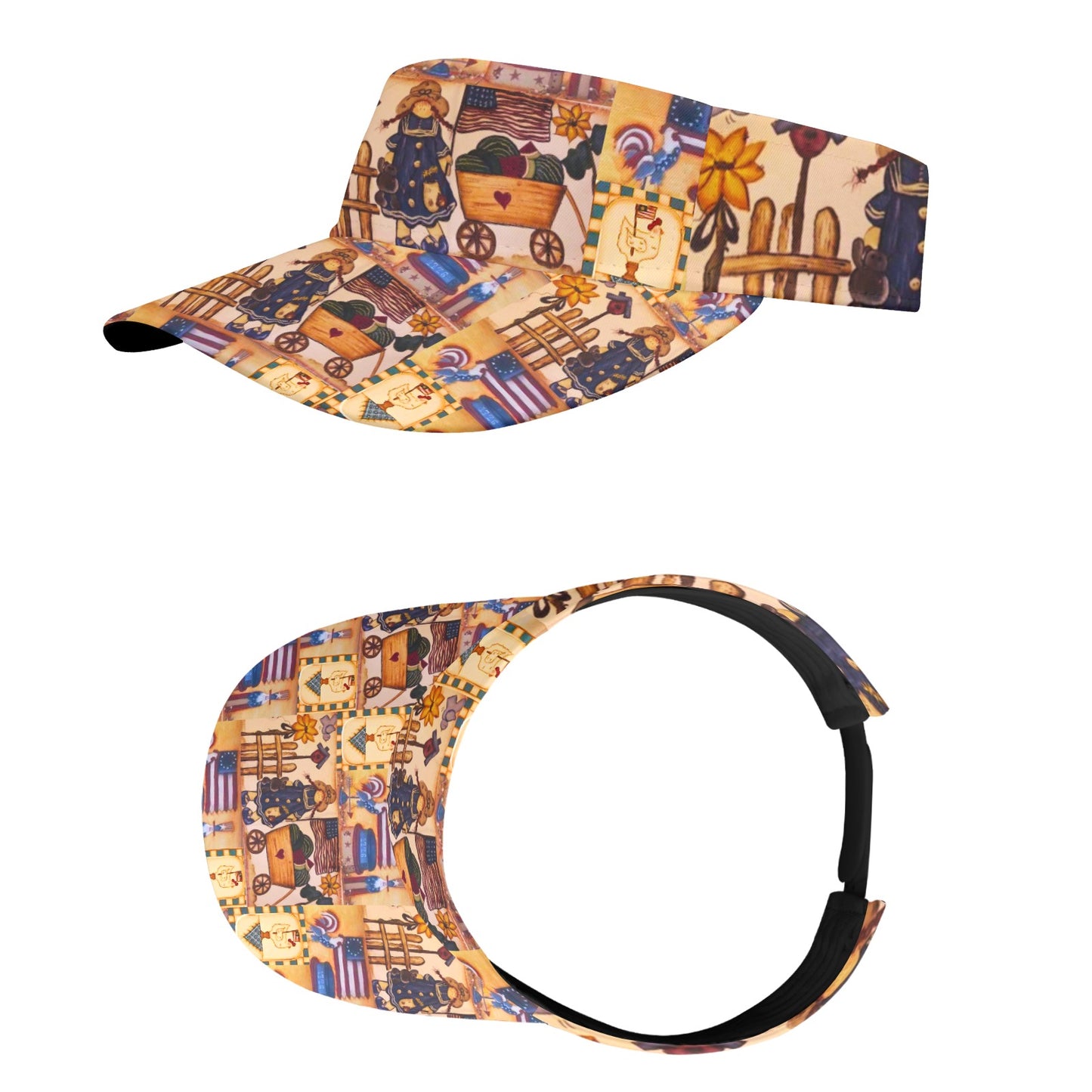 Suzanne Independence Day Beach Ready Visor Cap – Unisex Sun Guard by PGP Holiday