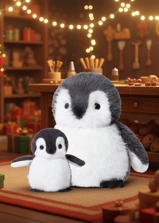 PGP Holiday “Penguins Raid the Workshop” Plush Doll — Three Luxury Soft & Adorable Sizes — Voted #1