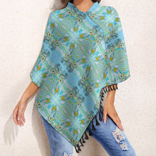 PGP Holiday Rochelle Knitted Cape With Fringed Edge