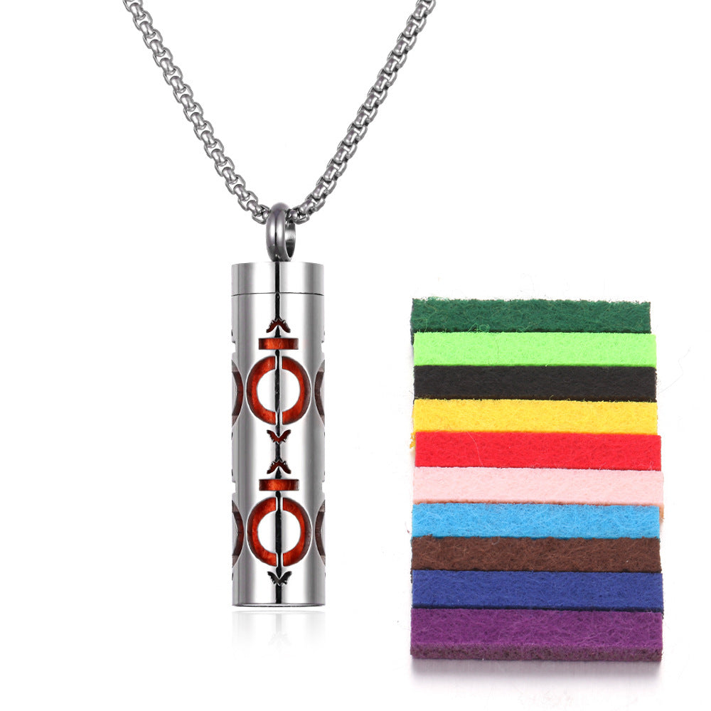 PGP Holiday | Wearable Function — Aromatherapy Pendant Essential Oil Bottle (Titanium Steel)