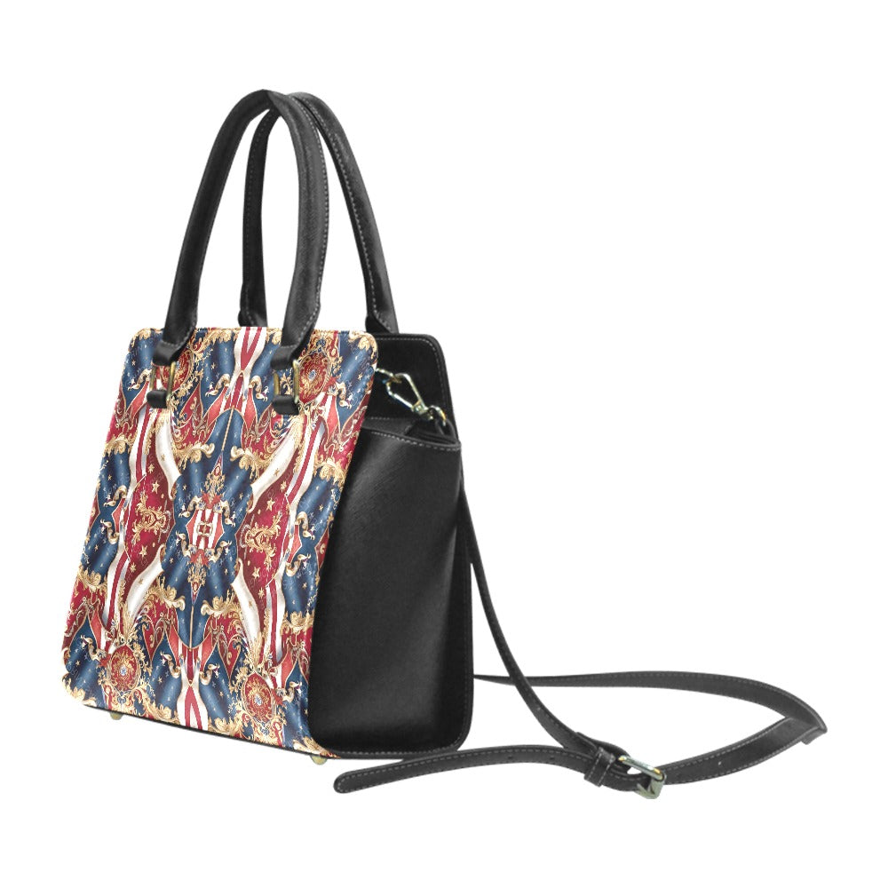 The PGP Holiday Freedom Riveted Shoulder Handbag