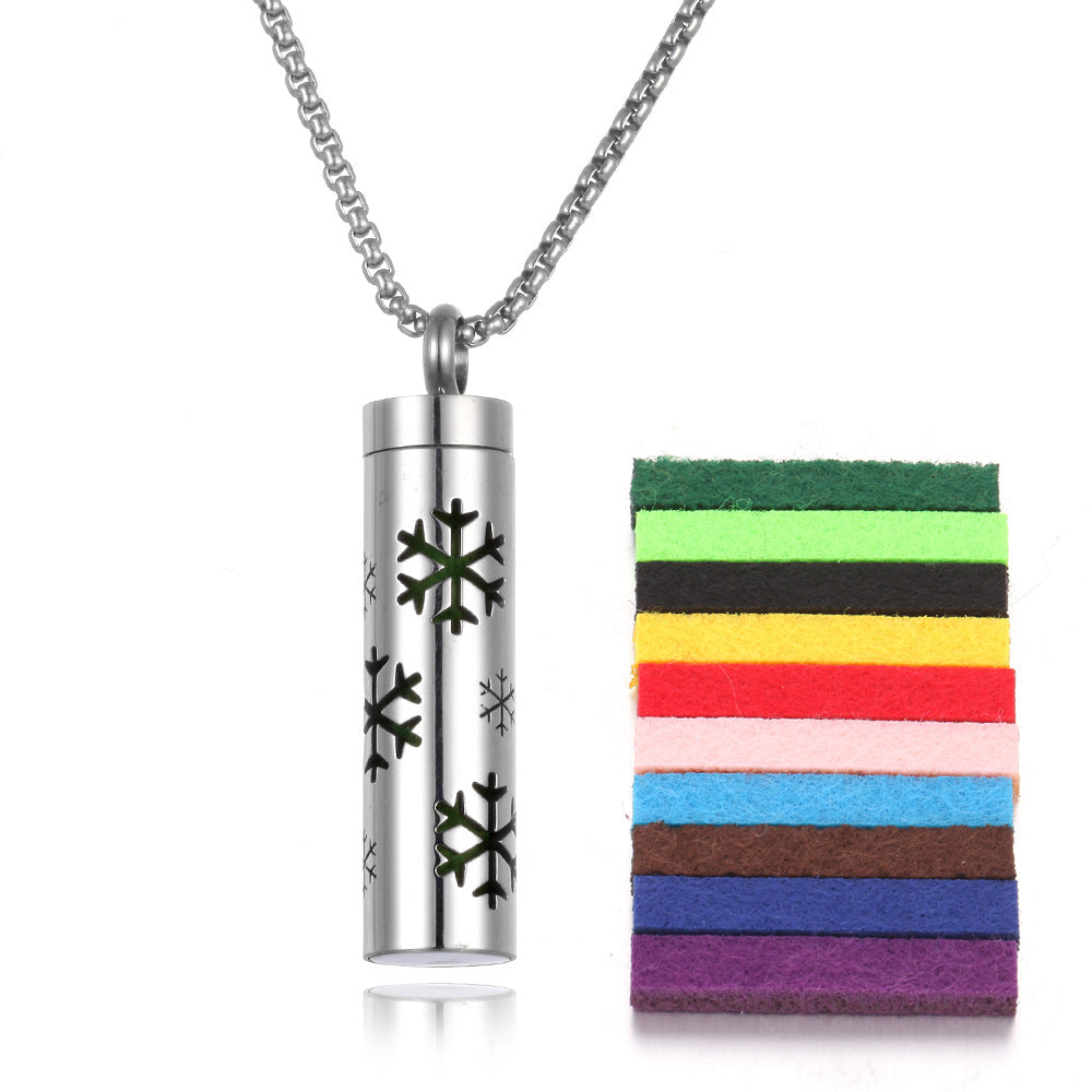 PGP Holiday | Wearable Function — Aromatherapy Pendant Essential Oil Bottle (Titanium Steel)