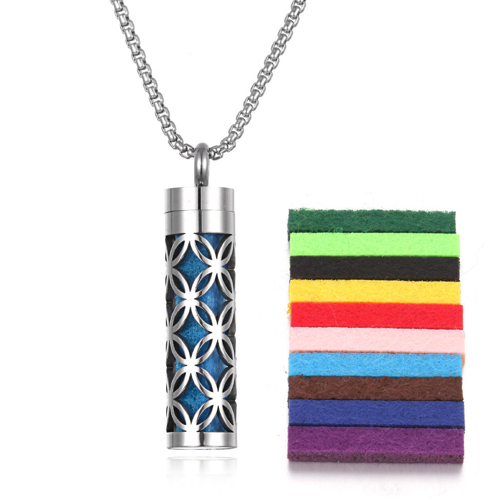PGP Holiday | Wearable Function — Aromatherapy Pendant Essential Oil Bottle (Titanium Steel)