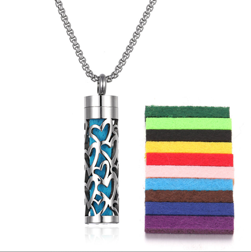 PGP Holiday | Wearable Function — Aromatherapy Pendant Essential Oil Bottle (Titanium Steel)