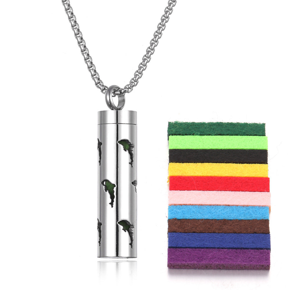 PGP Holiday | Wearable Function — Aromatherapy Pendant Essential Oil Bottle (Titanium Steel)