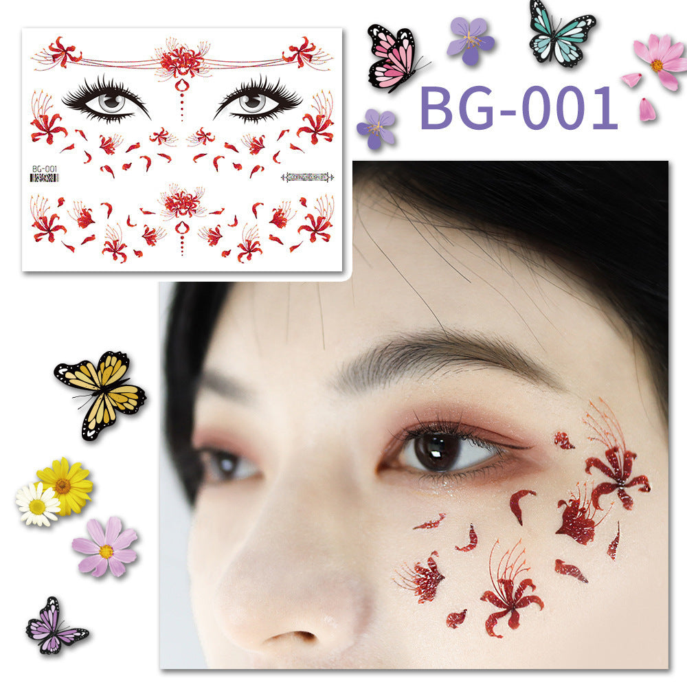 Fairycore Professional Quality Makeup Accents Butterfly Wing Tattoo Stickers And Accessories