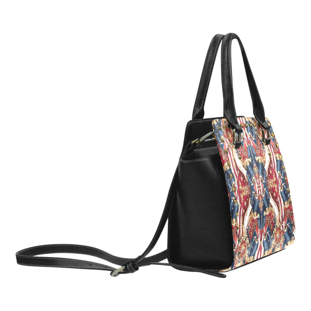 The PGP Holiday Freedom Riveted Shoulder Handbag