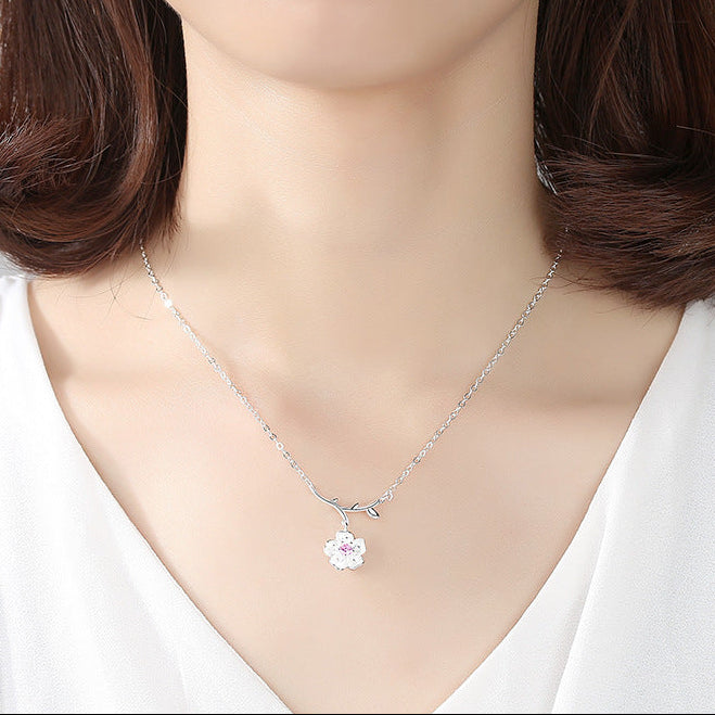 PGP Holiday | Flower Clavicle Necklace S925 Sterling Silver
