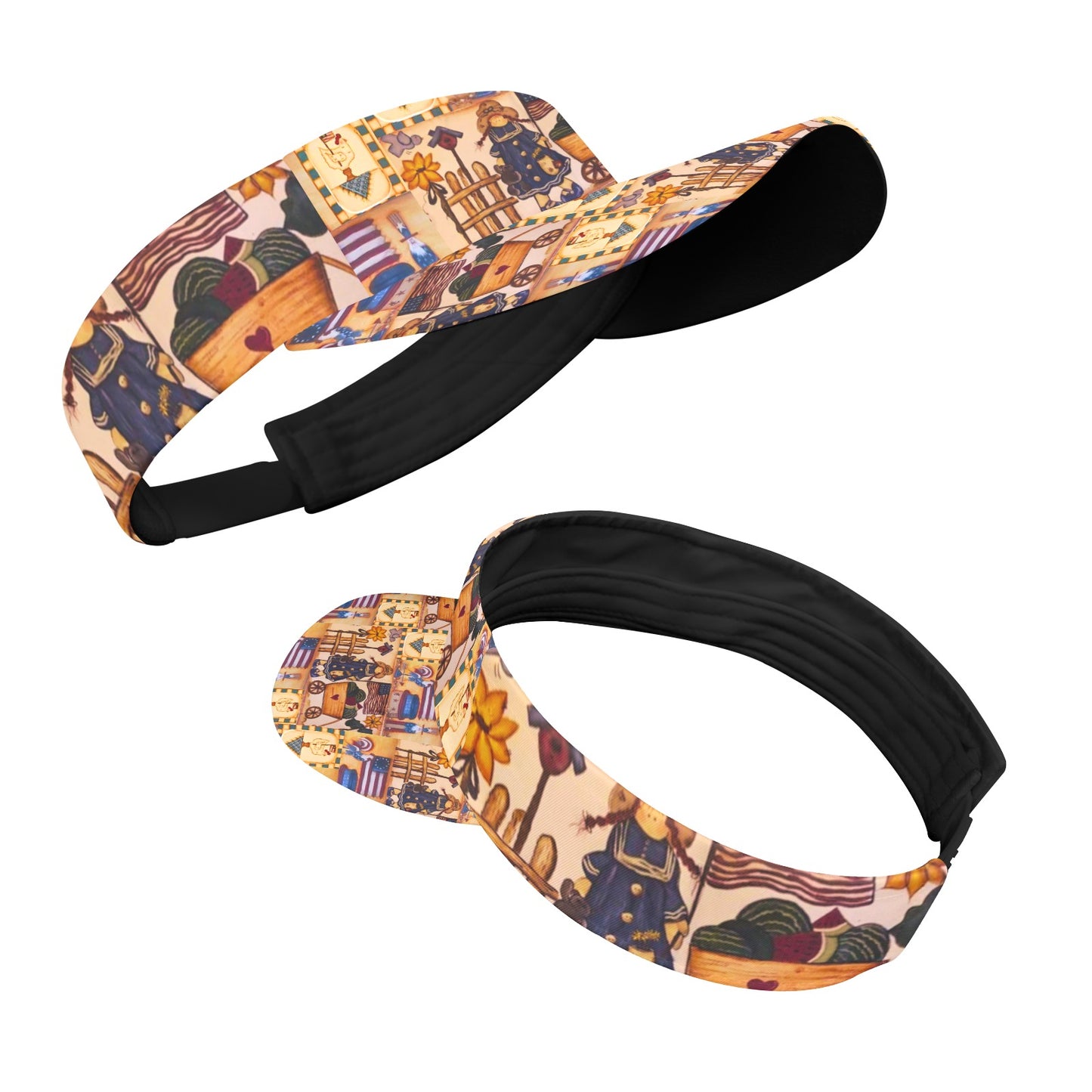 Suzanne Independence Day Beach Ready Visor Cap – Unisex Sun Guard by PGP Holiday