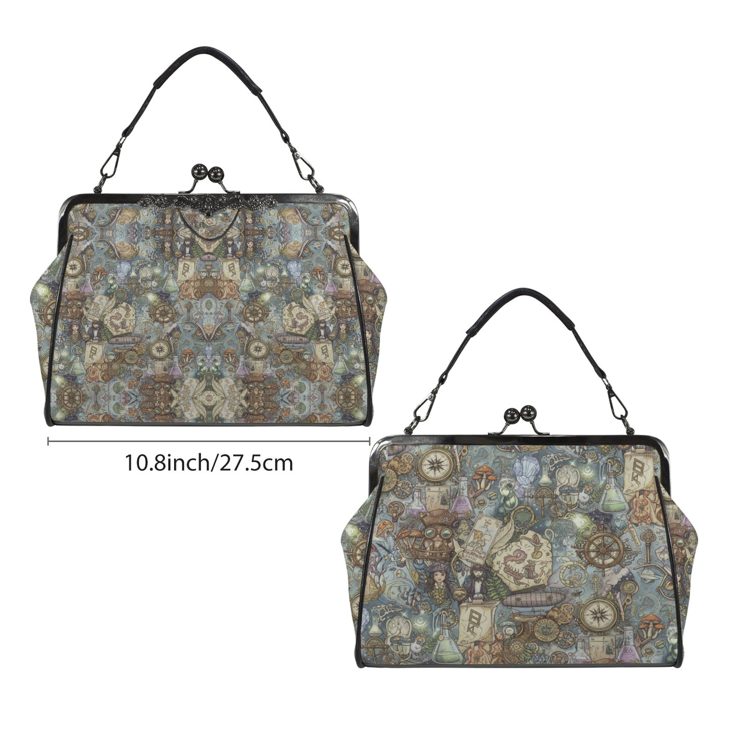 PGP Holiday | Boho Alchemy Isa Crossbody Kisslock Shoulder Bag | Animal Free Leather