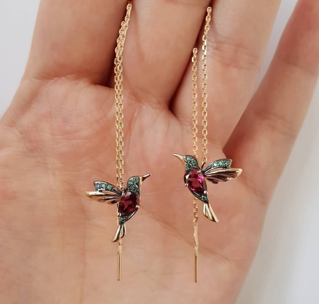 PGP Holiday | Healing Copper Humming Bird Earrings
