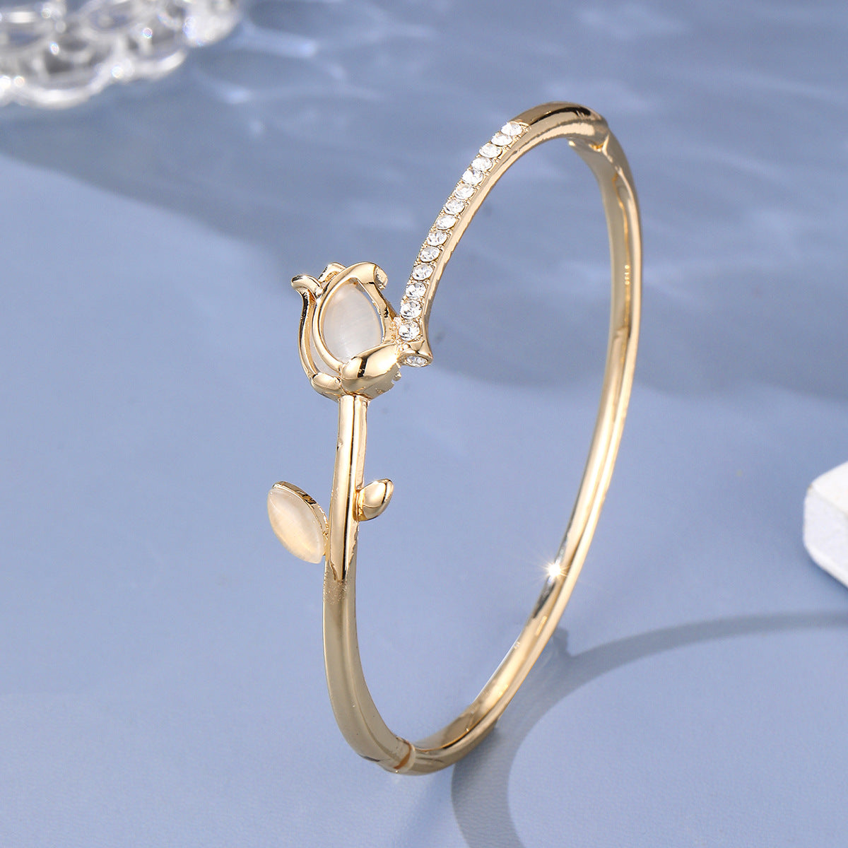 PGP Holiday| The Opal Tulip Bracelet | Silver or Gold Tone