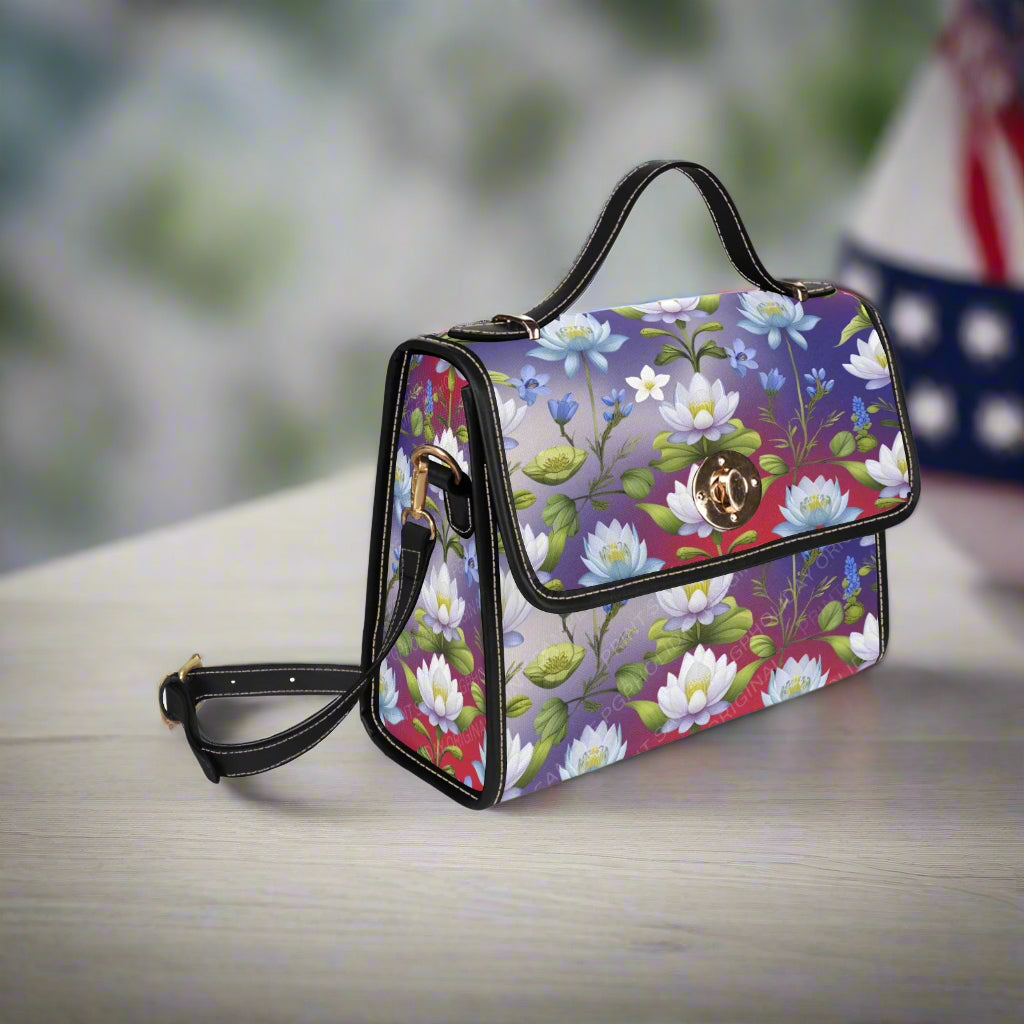 PGP Holiday | High-Grade Waterproof Tarpaulin Shoulder Bag "Flora Majestic" - Elegant Protection Meets Everyday Utility