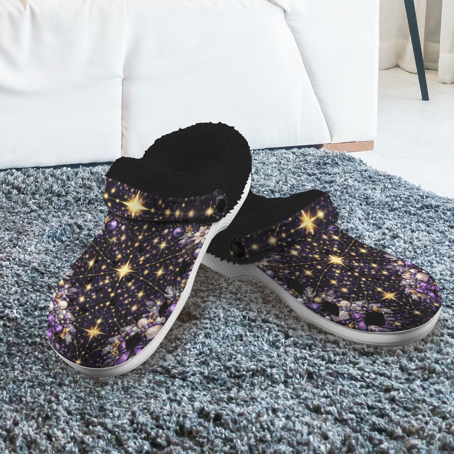 PGP Holiday Ever After Light  Unisex Fleece-Lined Adult House Clogs — Voted #1