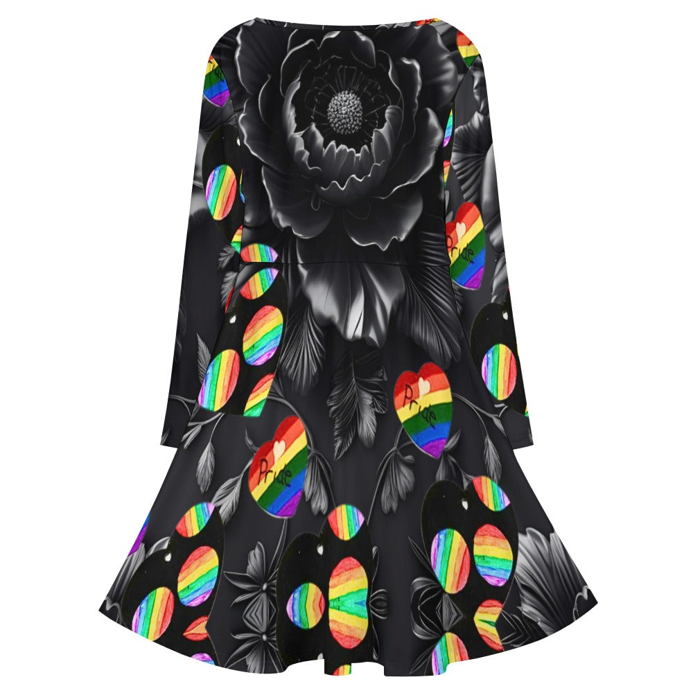 PGP Holiday Suzanne Pride 2025 Plus Sized V-neck Dress