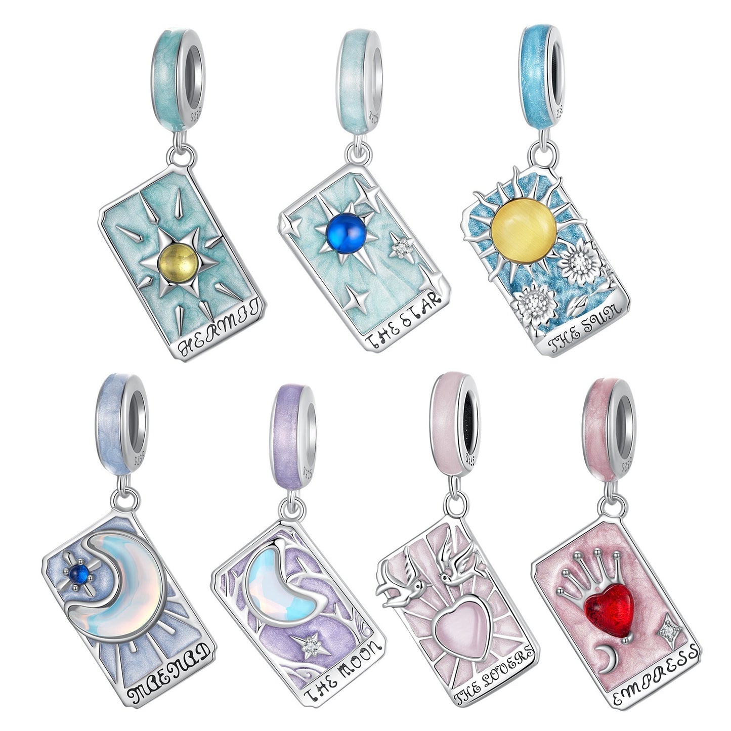 PGP Holiday 925 Sterling Silver Tarot Pendant Bracelet | Created by Artist Ziyun Original