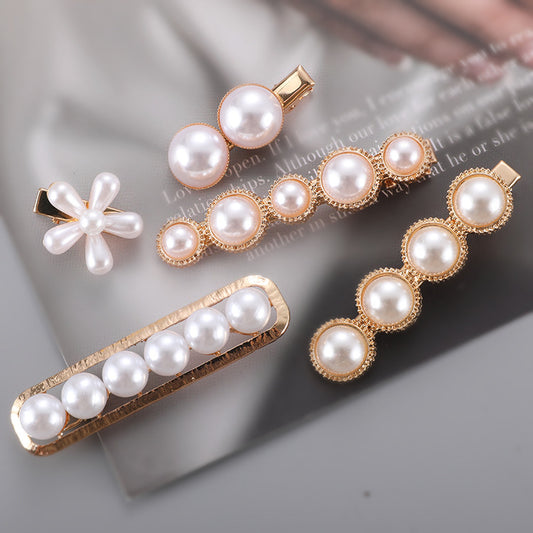 Mermaidcore Pearl Bow Hair Clips – Elegant Slip-On Styles in Multiple Designs | Ocean-Inspired Alloy