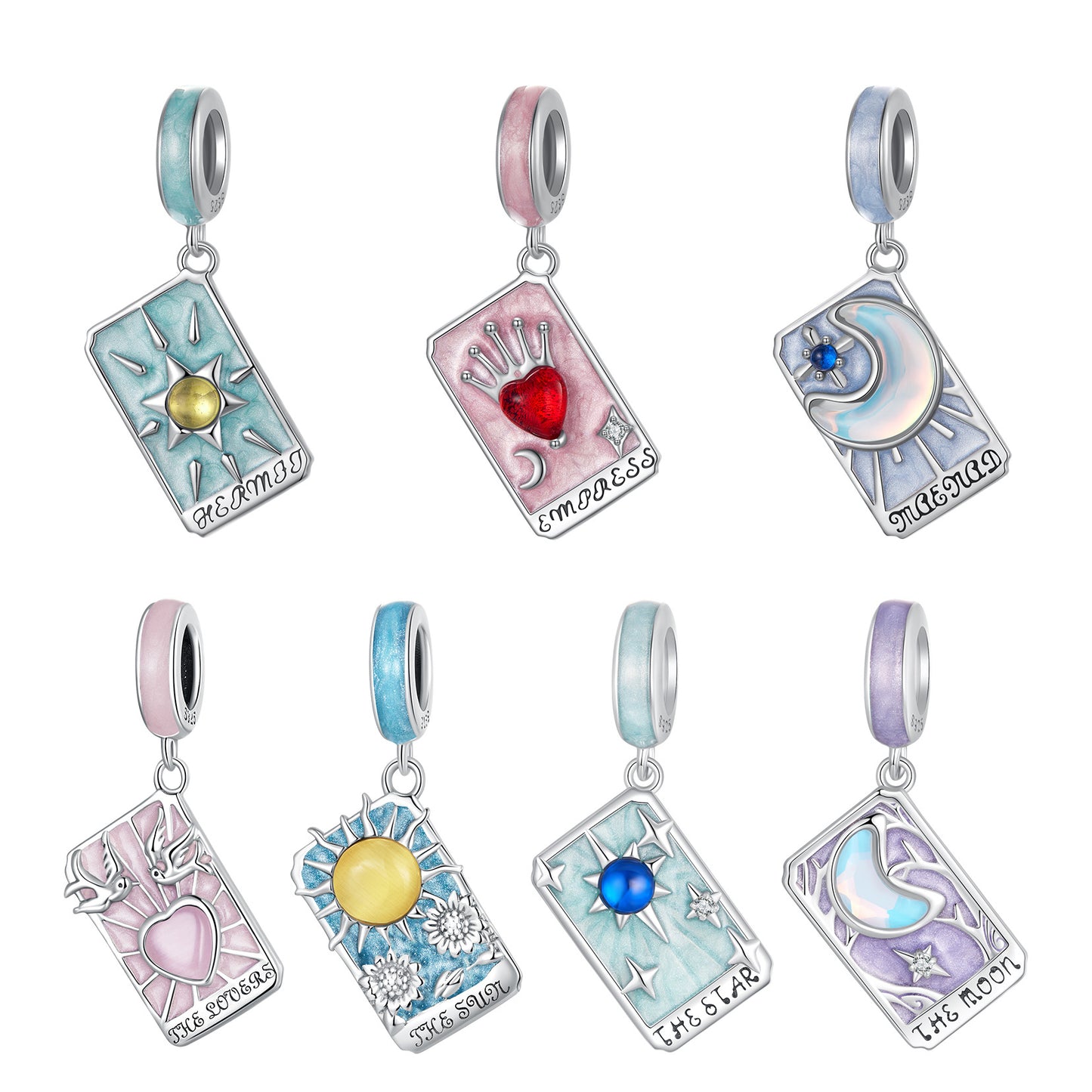PGP Holiday 925 Sterling Silver Tarot Pendant Bracelet | Created by Artist Ziyun Original