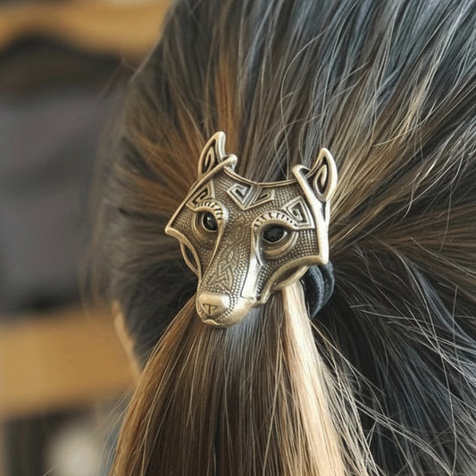 Whisper of Éire | PGP Holiday — Celtic Wolf Hair Tie (Celtic-Inspired Hair Ring)