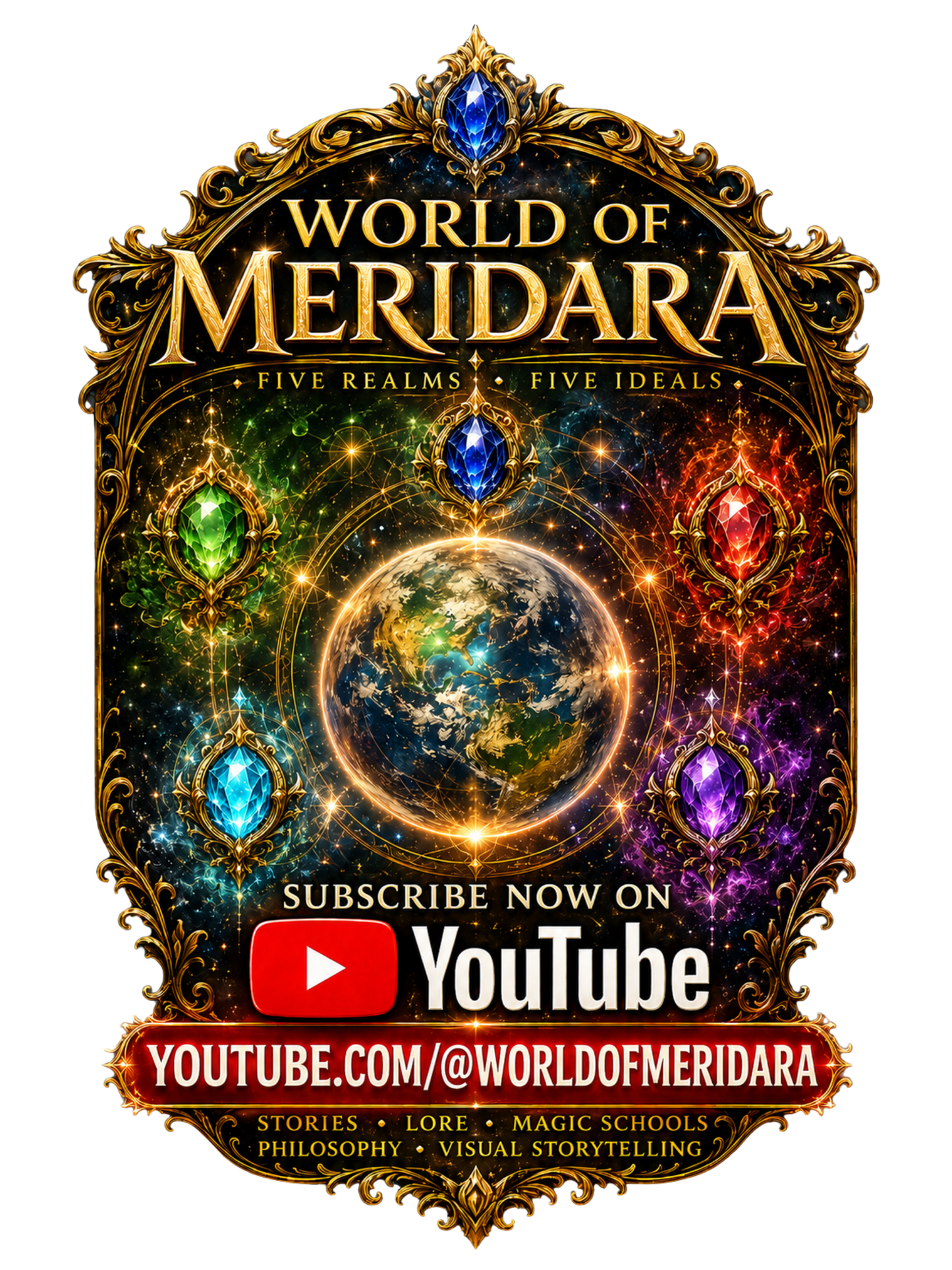 World of Meridara First Edition 2026 Collector's T-Shirt | Official Fantasy Graphic Tee | Exclusively Distributed by PGP Holiday