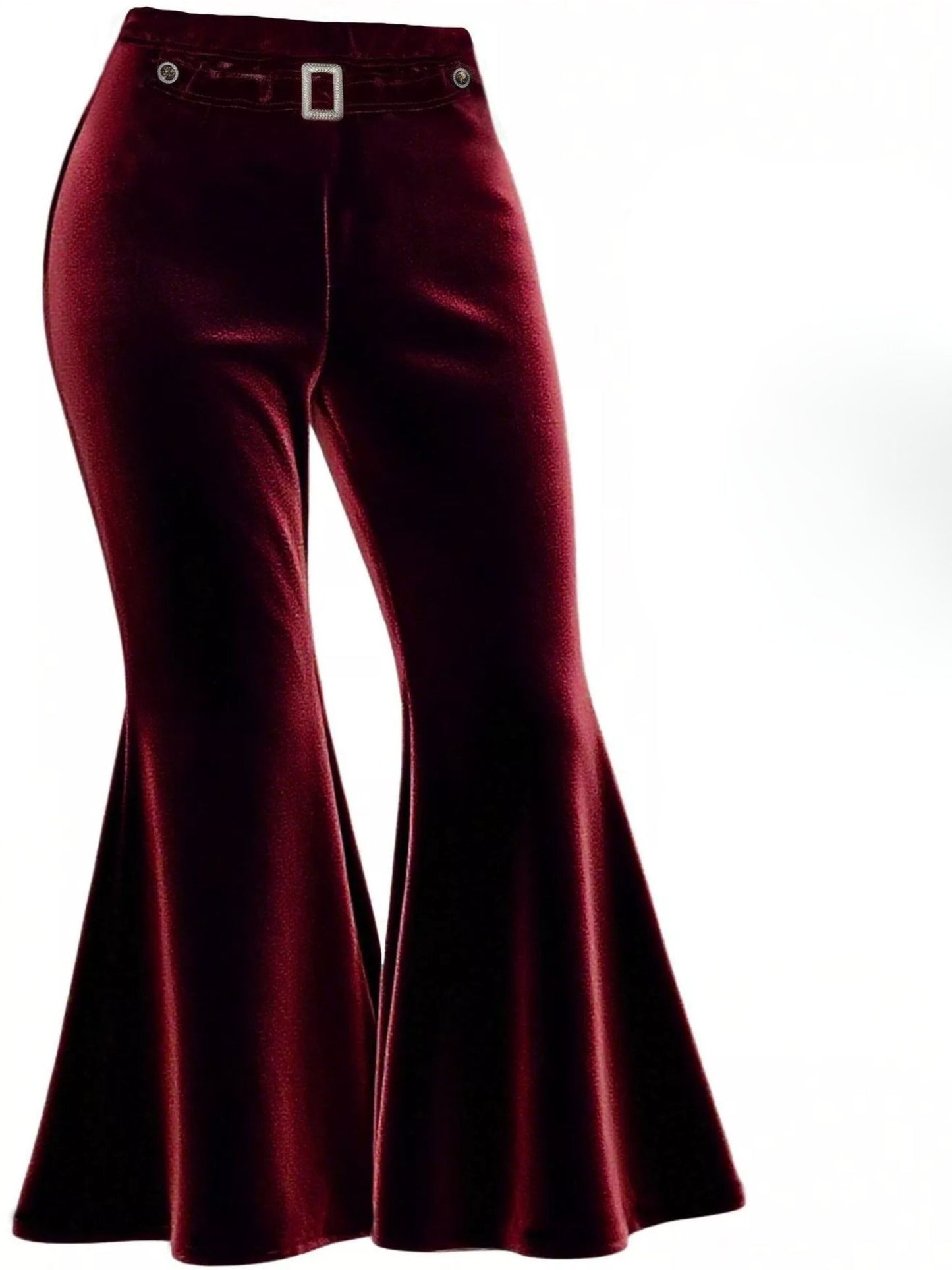Plus Size Velvet Flared Trousers – Elevated Everyday | Whisper of Éire