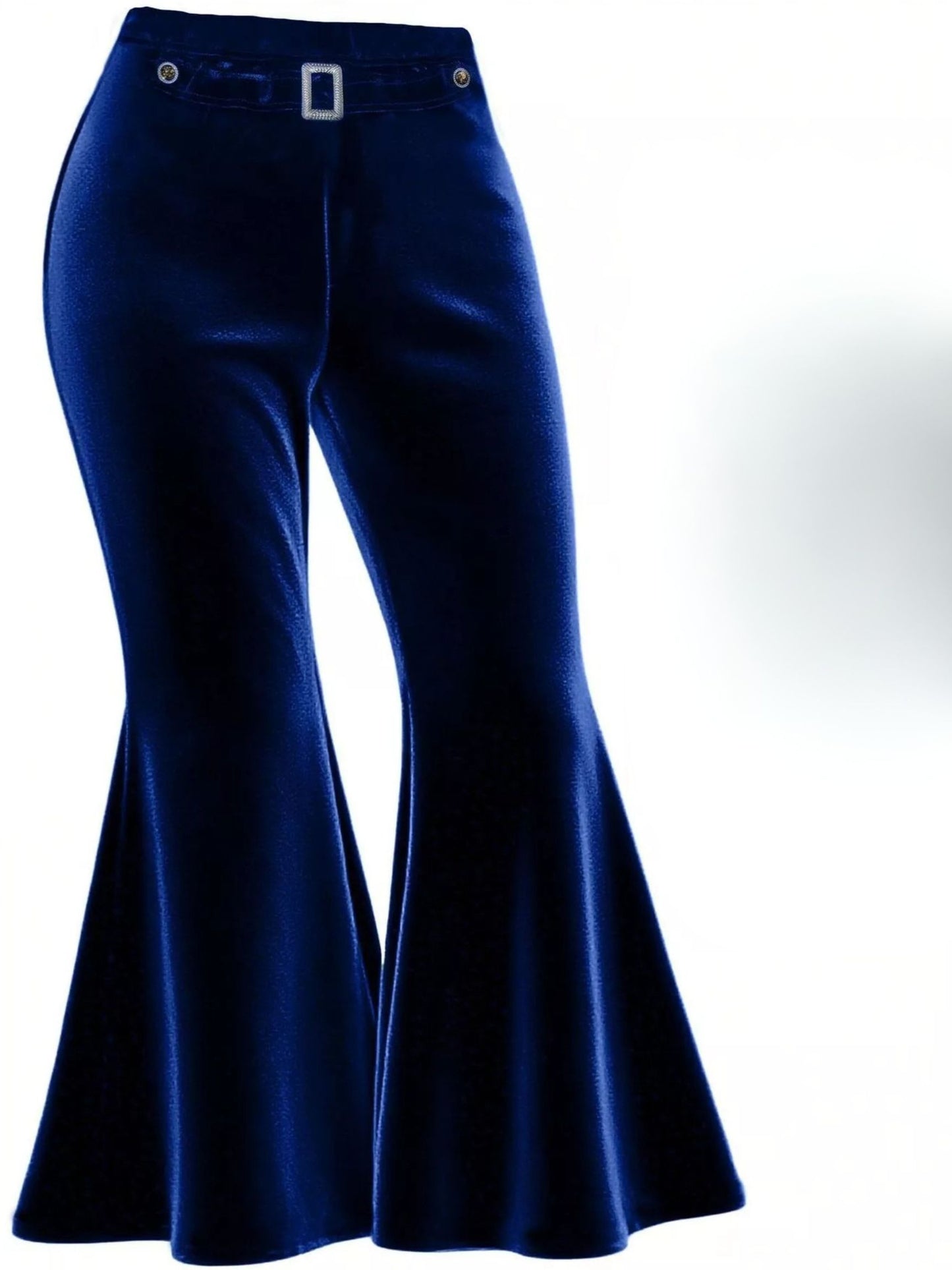 Plus Size Velvet Flared Trousers – Elevated Everyday | Whisper of Éire