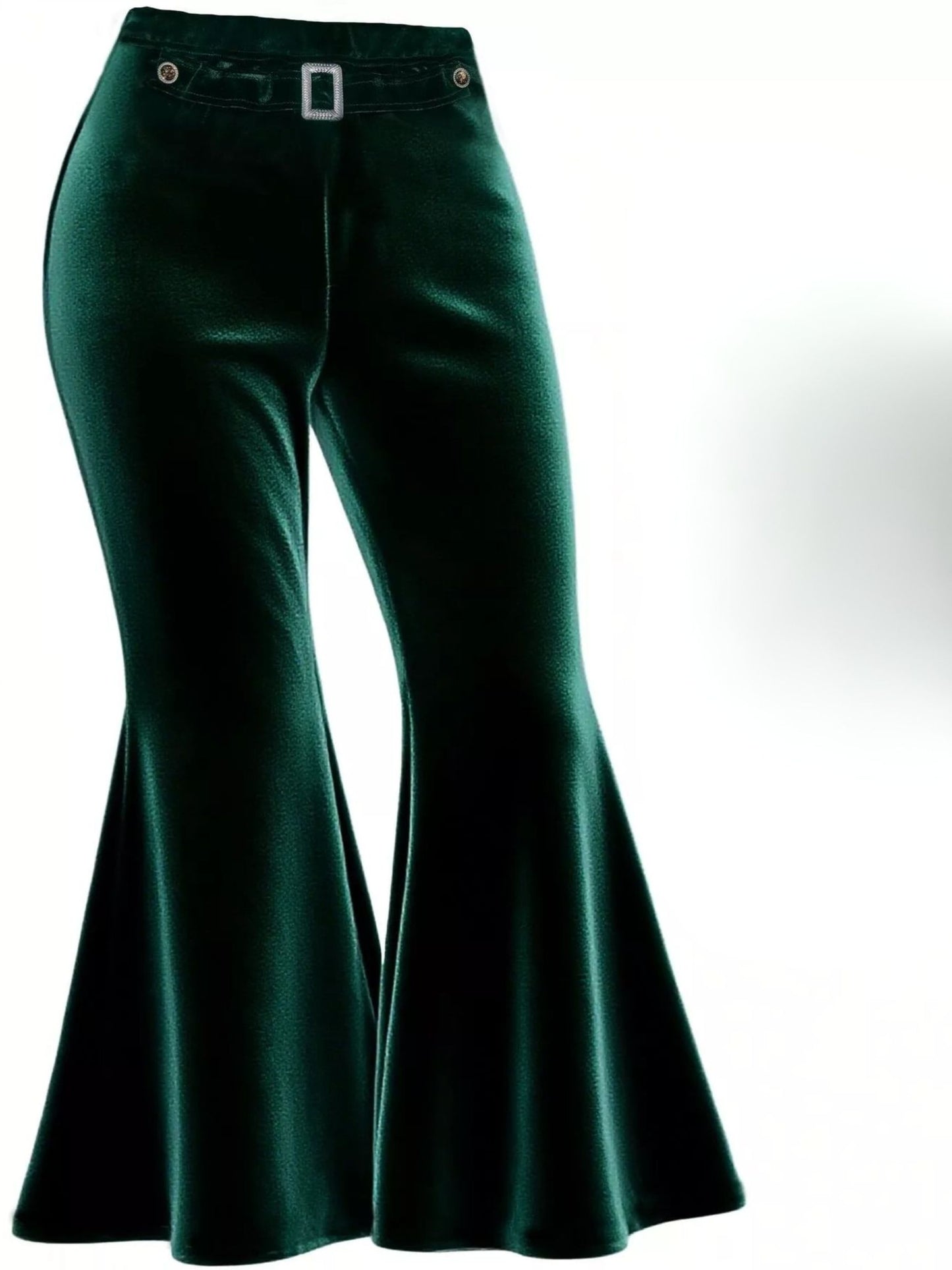 Plus Size Velvet Flared Trousers – Elevated Everyday | Whisper of Éire