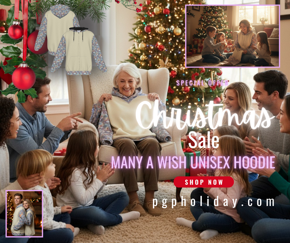 PGP Holiday Many A Wish Unisex Zip-Up Hoodie With Pocket — Voted #1