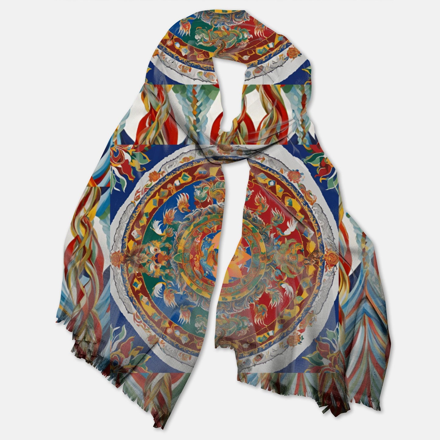 Holiday Four Dignities Pashmina Scarf – Soft, Lightweight & Versatile Shawl Wrap