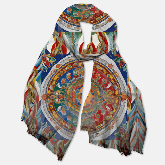 Holiday Four Dignities Pashmina Scarf – Soft, Lightweight & Versatile Shawl Wrap