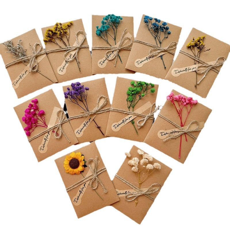 PGP Holiday | Quality Thoughts — Artisan Starry Sky Dried Flower “Especially For You” Thank You Cards