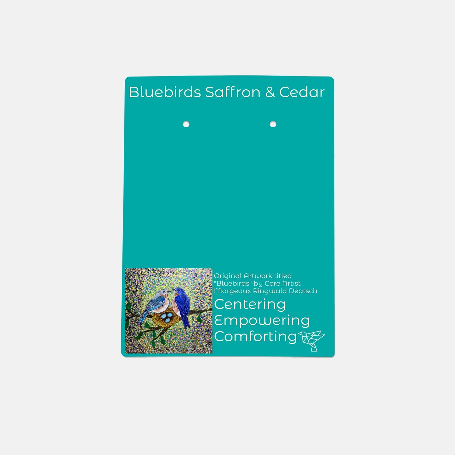 Margeaux BLUEBIRDS Saffron & Cedar - Centering, Empowering & Comforting Aromatherapy