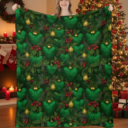 PGP Holiday 2025 Evergreen Heart Ultra-Soft Flannel Blanket — Voted #1