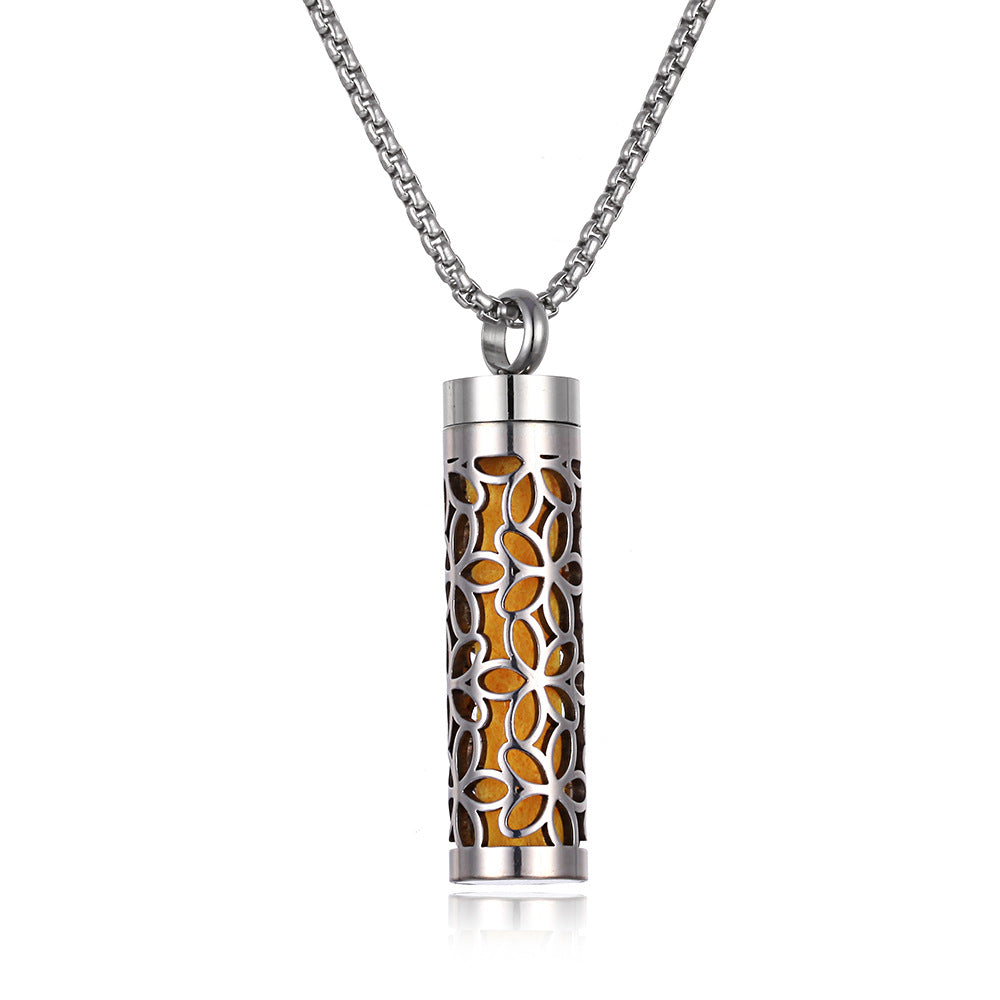PGP Holiday | Wearable Function — Aromatherapy Pendant Essential Oil Bottle (Titanium Steel)