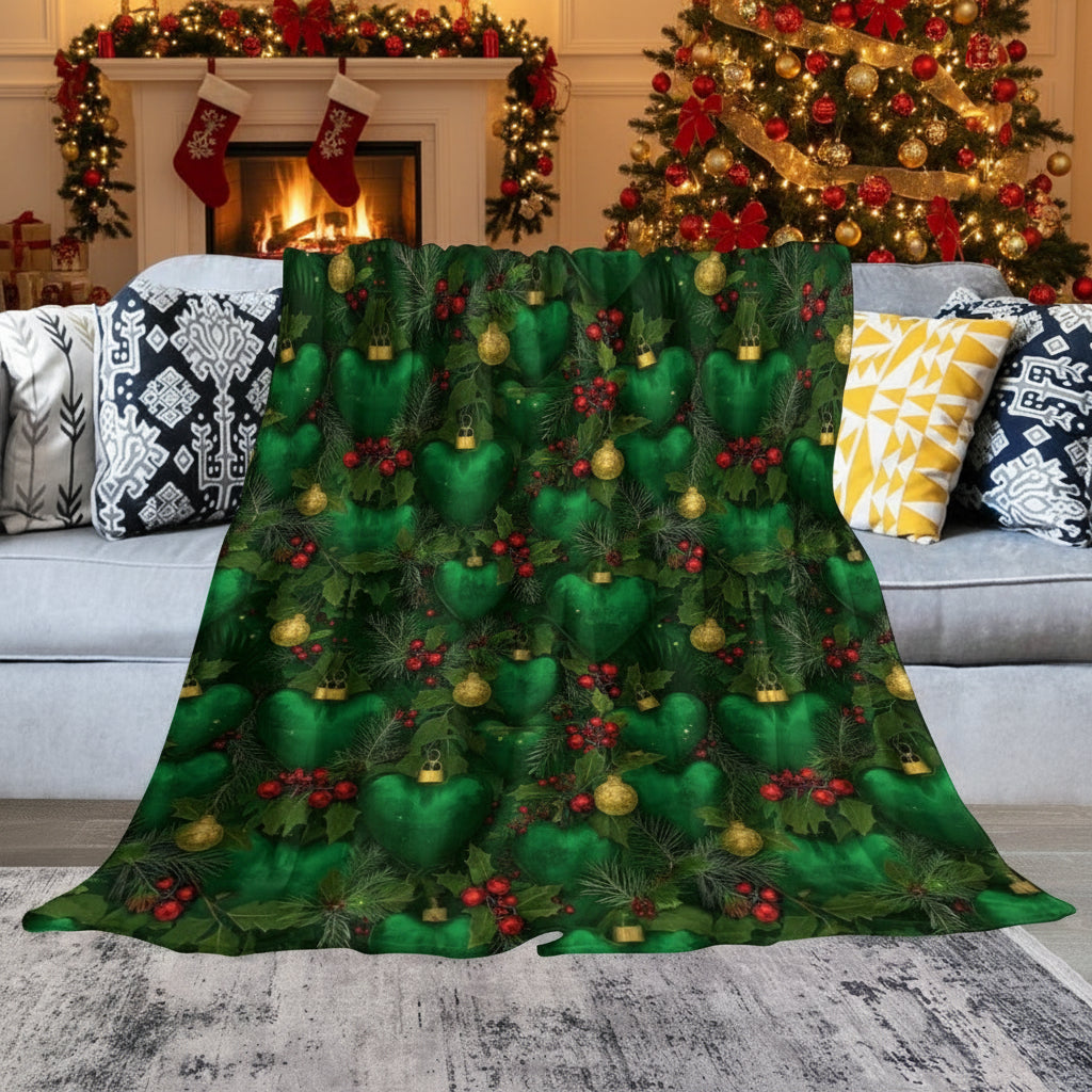 PGP Holiday 2025 Evergreen Heart Ultra-Soft Flannel Blanket — Voted #1
