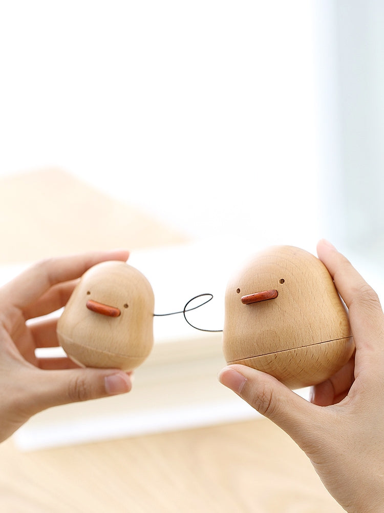 PGP Holiday Home Décor | “Us Two Ducks” Hand-Crafted Wooden Music Box