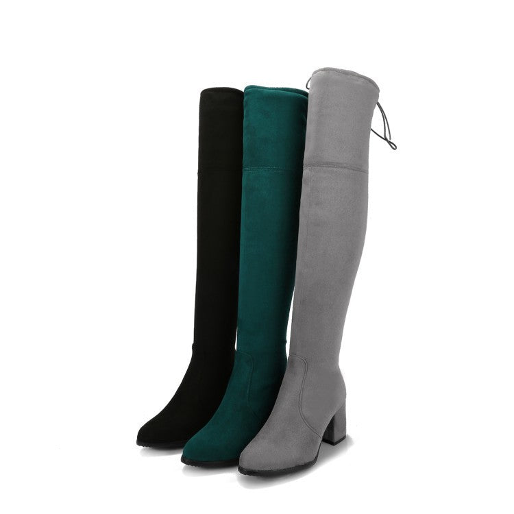 PGP Holiday | All Weather Ready High-Heeled Thick-Heeled Over-the-Knee Women’s Boots | Whisper of Éire Collection