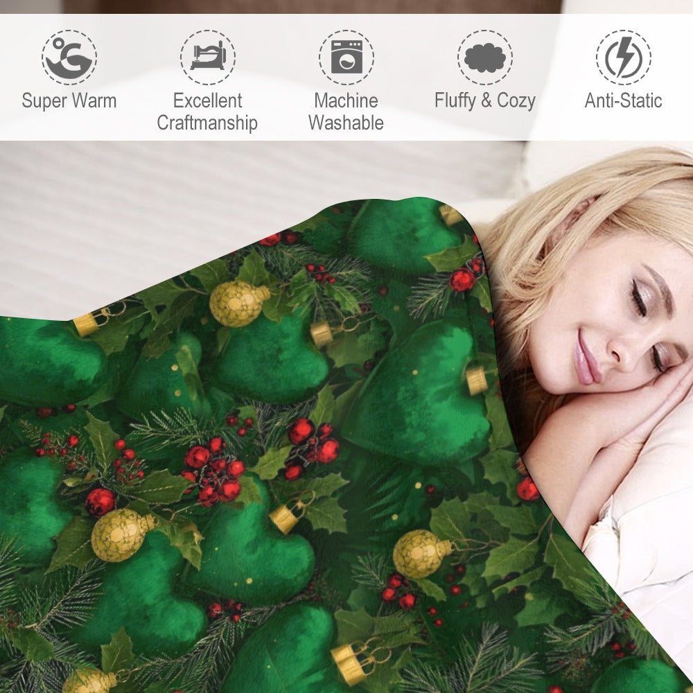 PGP Holiday 2025 Evergreen Heart Ultra-Soft Flannel Blanket — Voted #1