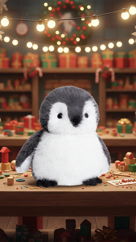 PGP Holiday “Penguins Raid the Workshop” Plush Doll — Three Luxury Soft & Adorable Sizes — Voted #1