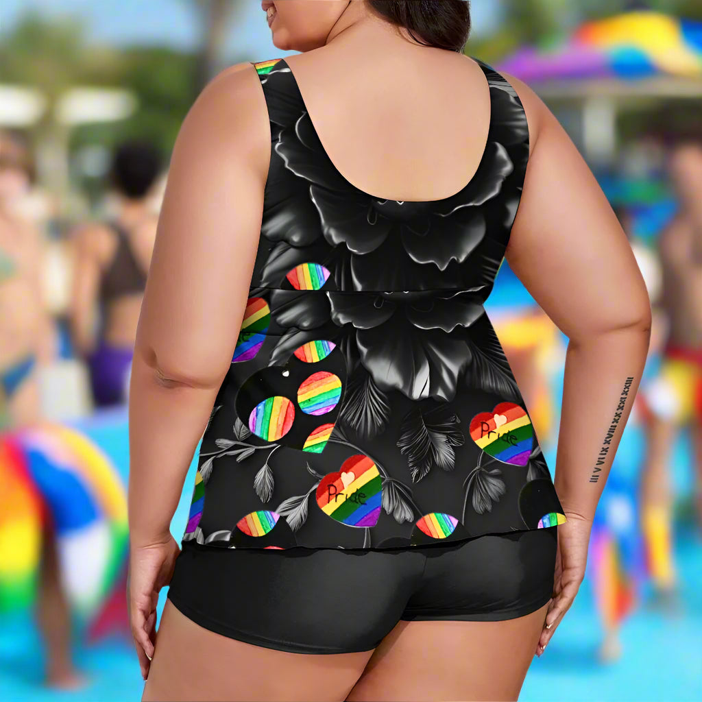PGP Holiday Suzanne Pride 2025 Women's Plus Size Split Swimsuit
