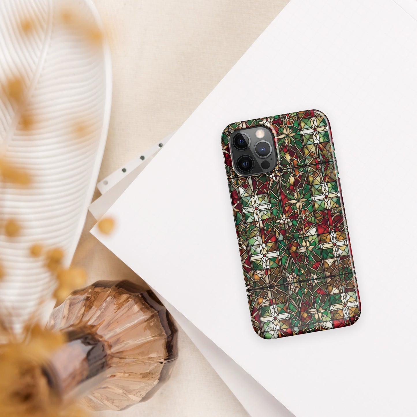 PGP Holiday Red & Green Highlands Snap Case for iPhone® – Stylish & Sleek Protection