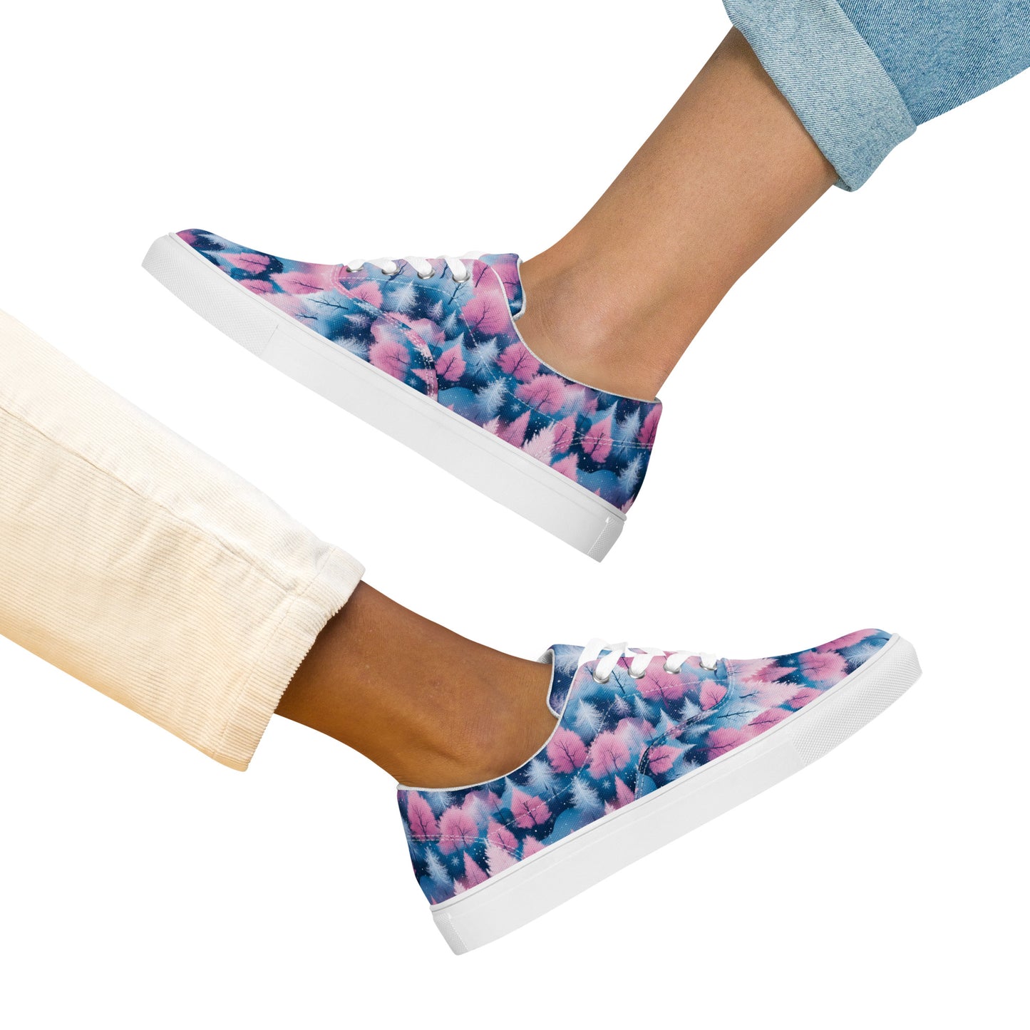 PGP Holiday Candy Gleam Women’s Lace-Up Canvas Shoes – Festive Comfort & Style